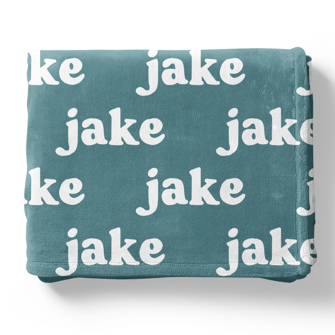 Seafoam Personalized Color Blanket