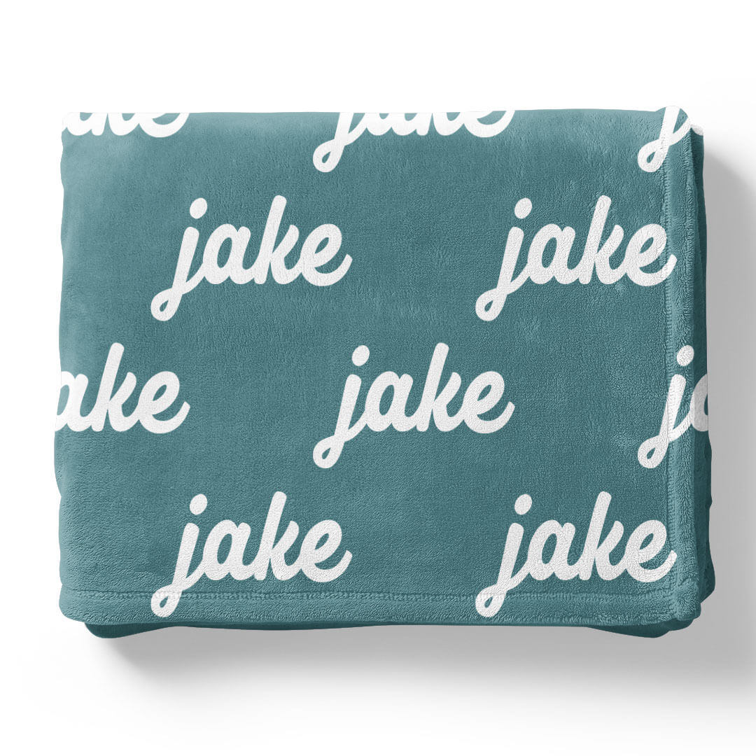Seafoam Personalized Color Blanket