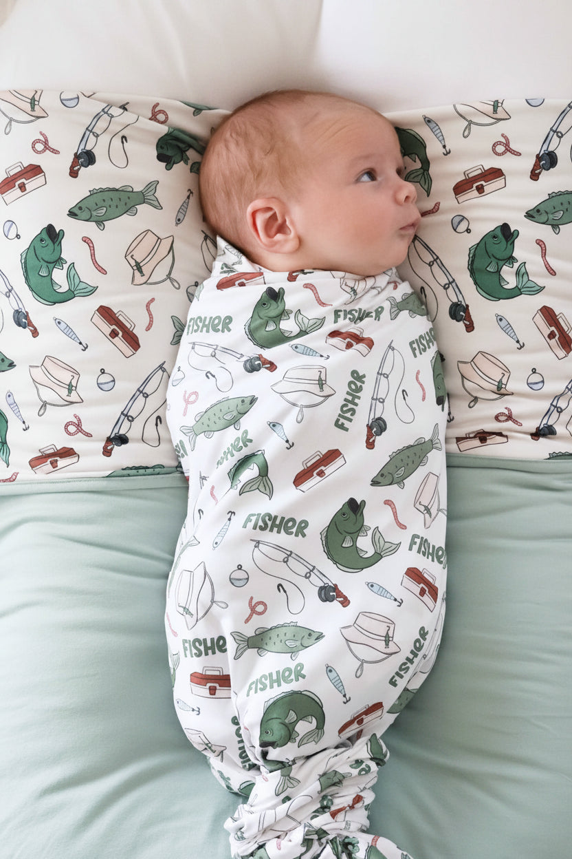 Personalized Swaddle Blanket | Off the Hook