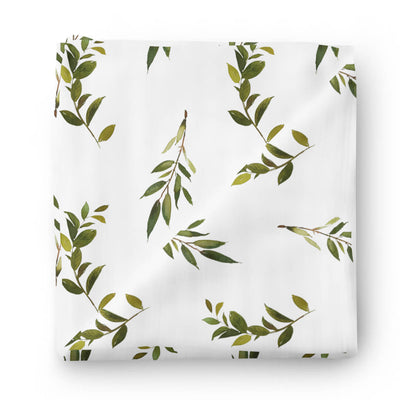 oversized swaddle blanket with olive branches 