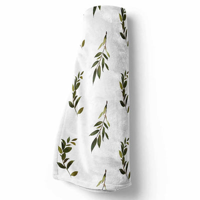 olive leaf blanket soft