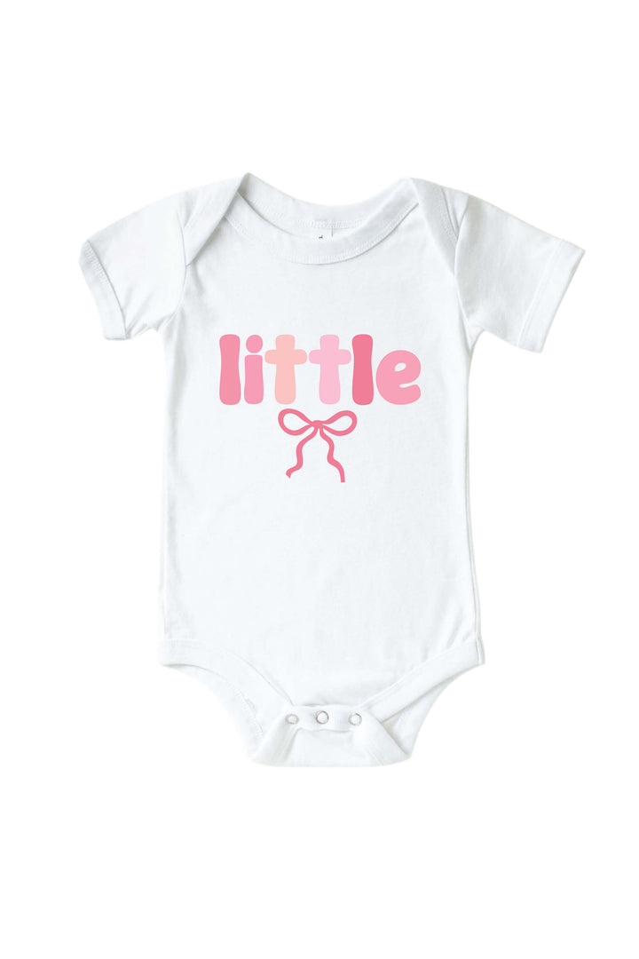 little bow graphic bodysuit for girls 