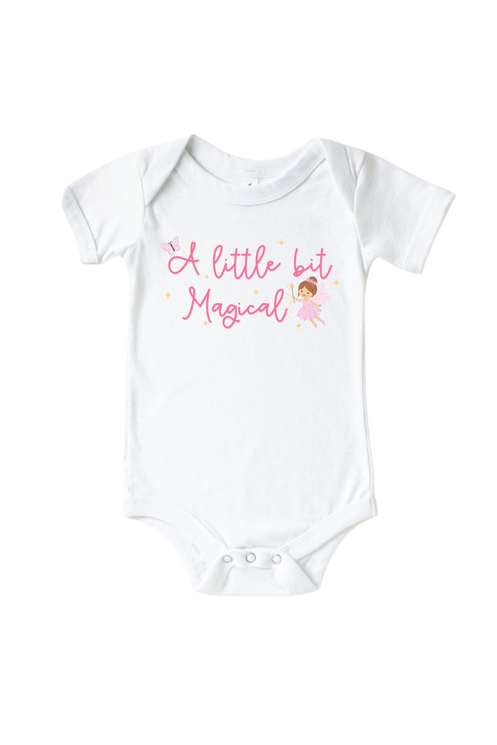 Fairy Wishes white baby bodysuit with &