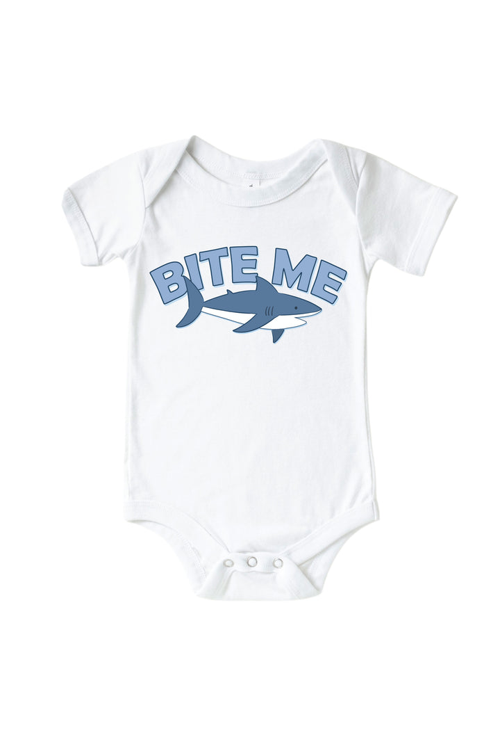 jawsome shark graphic tee for toddlers in white
