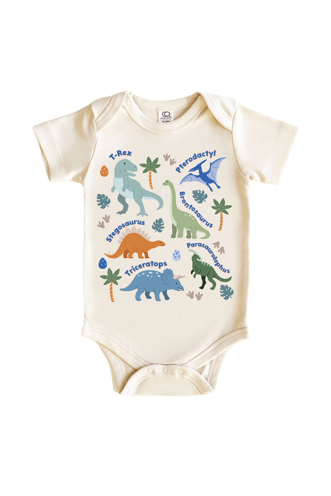 dino names boy bodysuit 