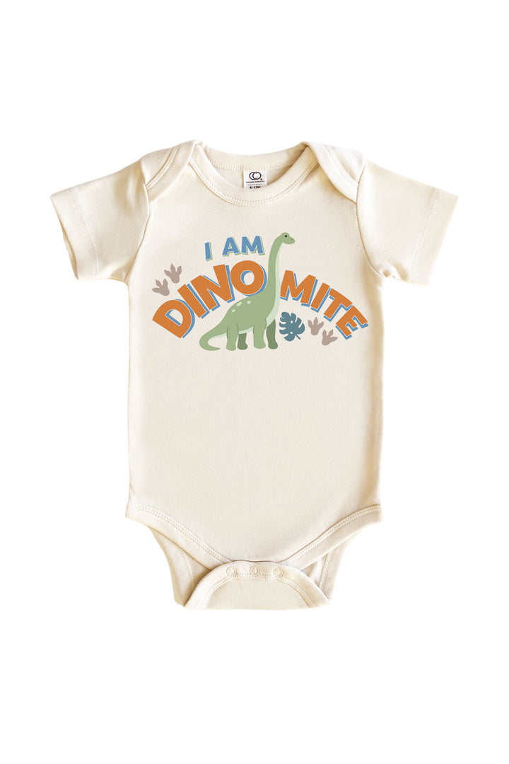 i am dino-mite graphic bodysuit for boys 