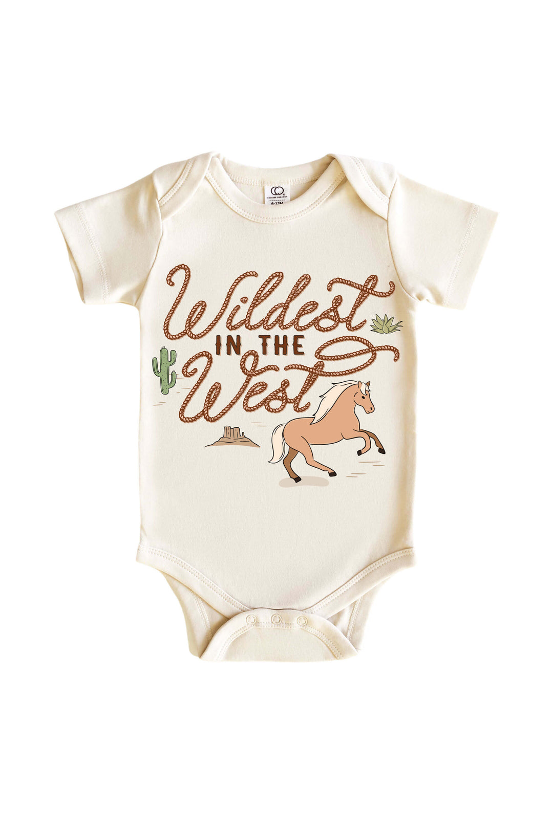 wildest in the west graphic bodysuit for boys 