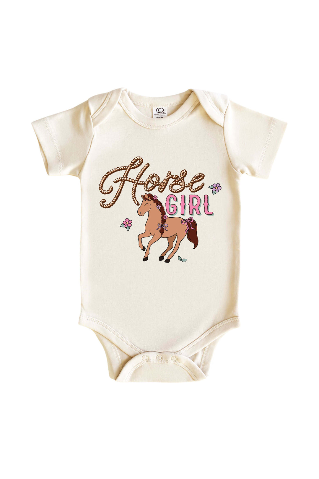 horse girl graphic bodysuit for girls 