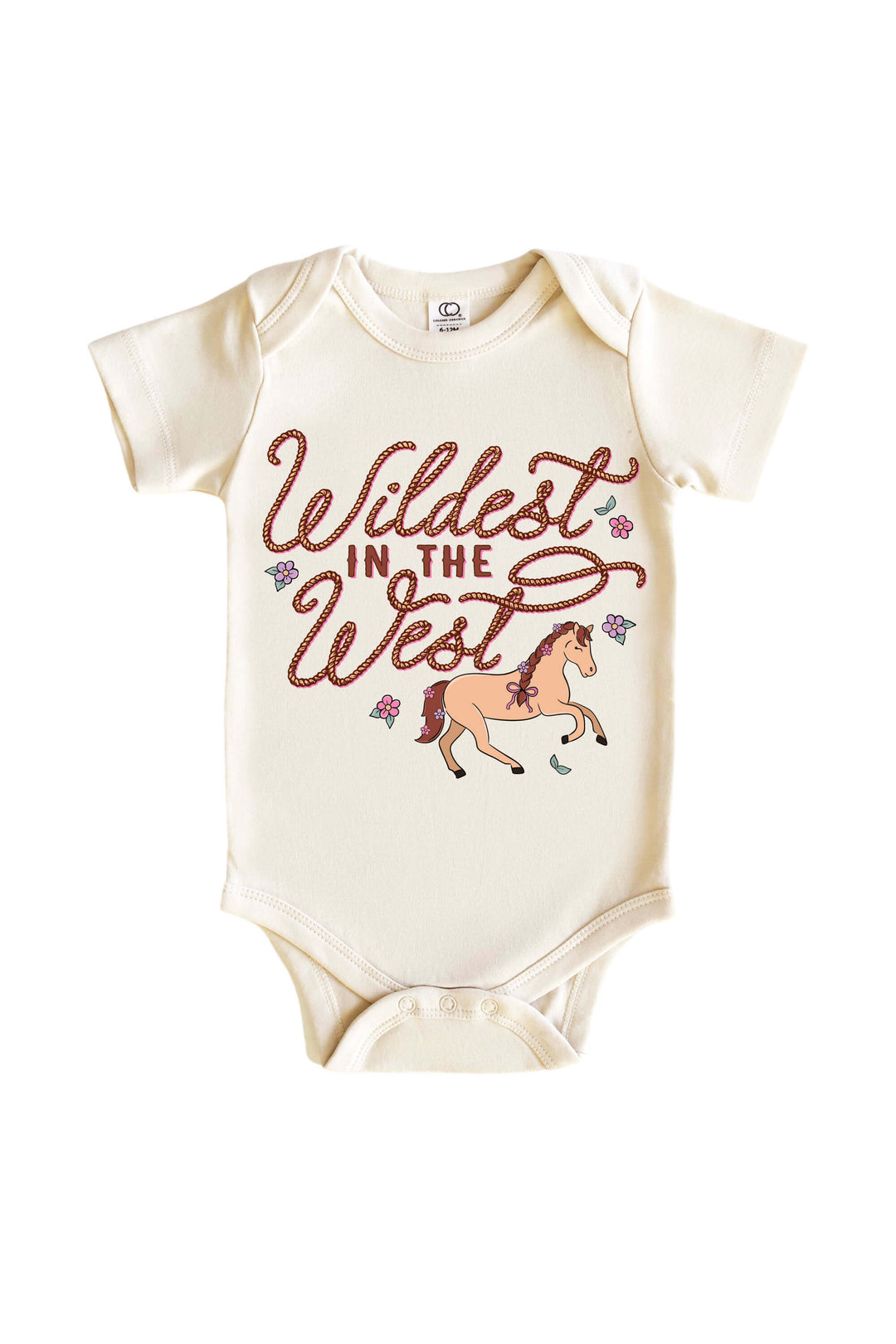 wildest in the west graphic bodysuit for girls 
