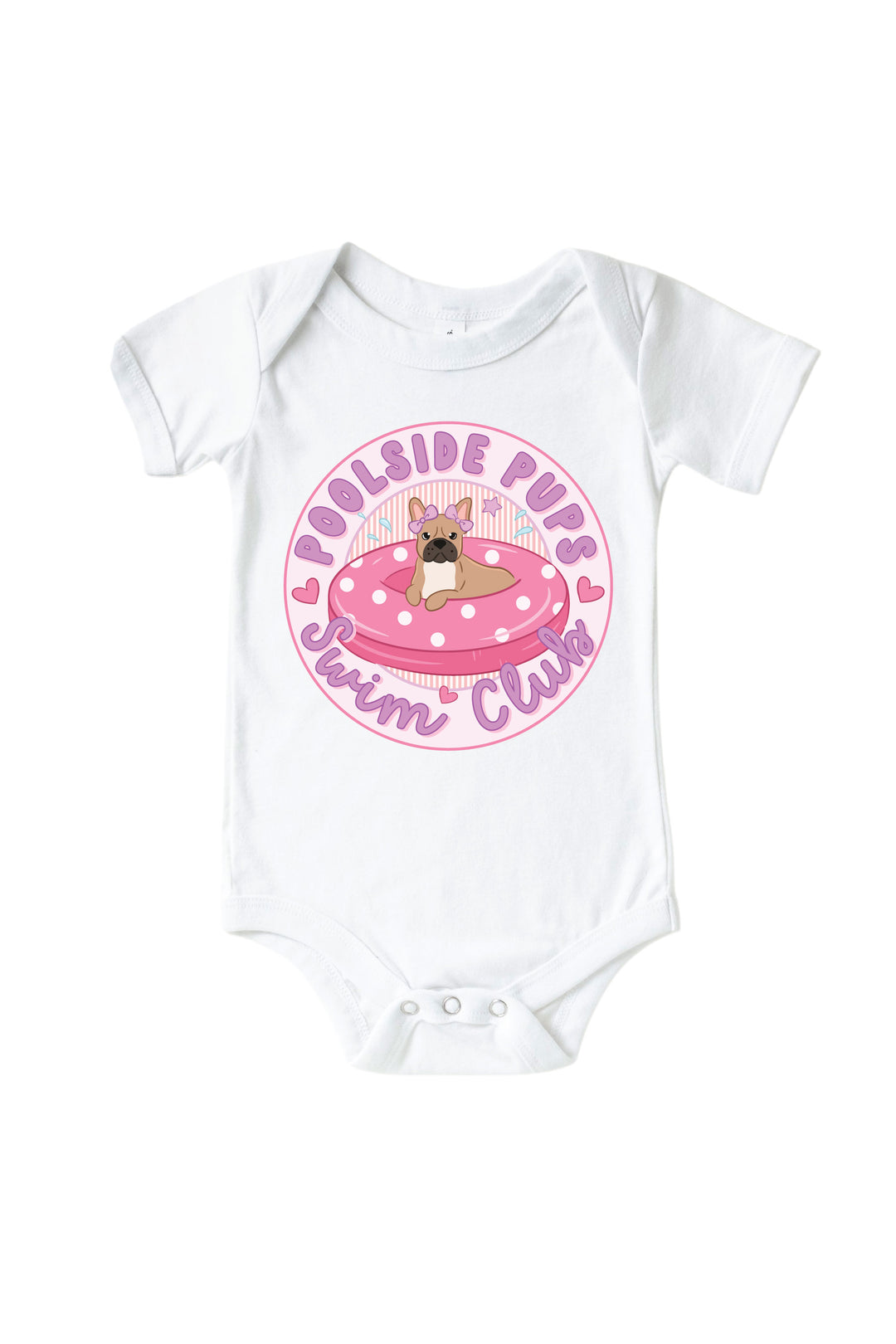 dog print graphic bodysuit and tee set for babies