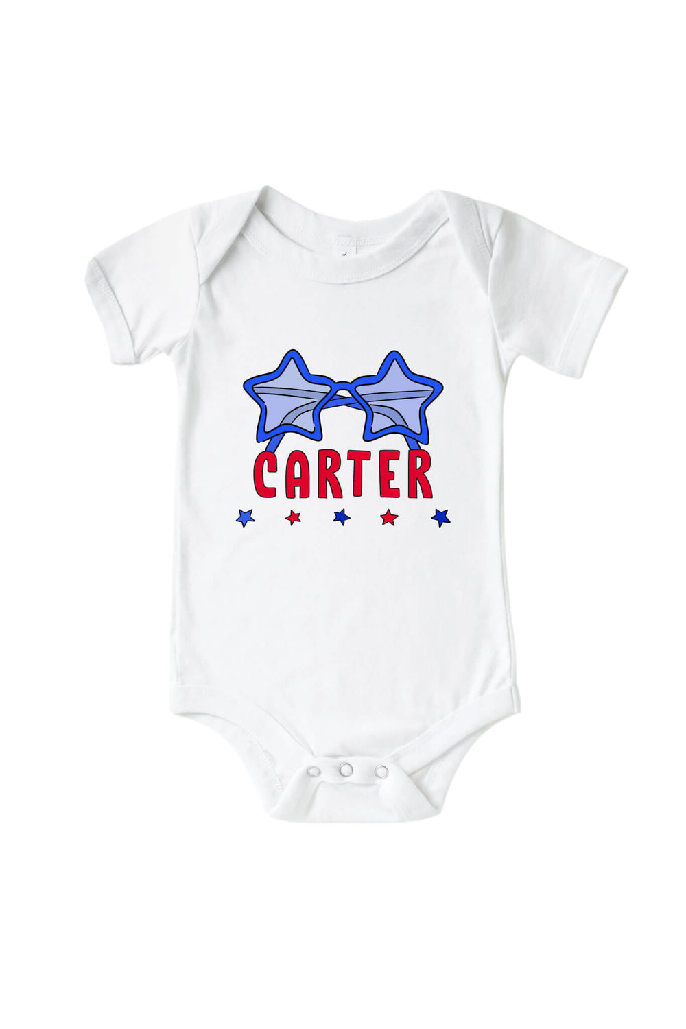 caden lane personalized red white and cool baby bodysuit and kids tee - 4th of july patriotic custom