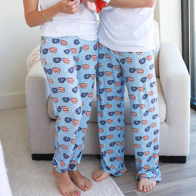 patriotic summer unisex adult pajama pants 