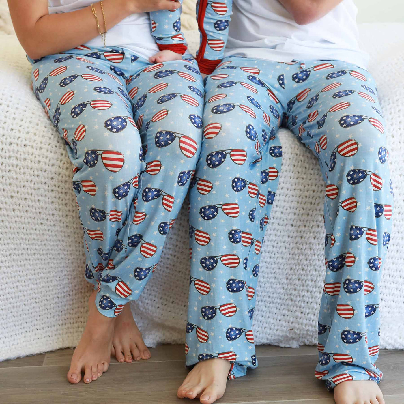flag sunglasses pajama pants for adults fourth of july 