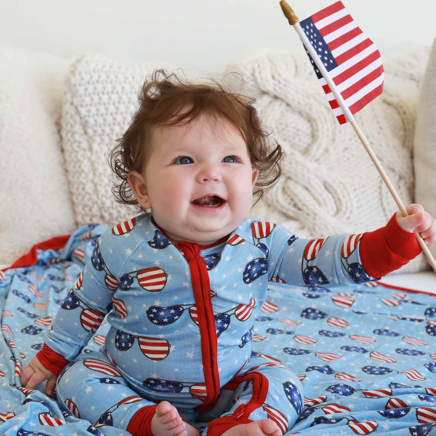 gender neutral fourth of july pajamas for toddlers
