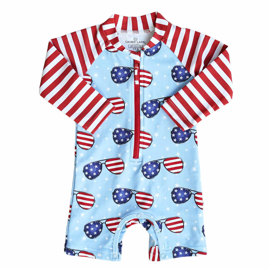 Long Sleeve Rash Guard Swim Romper Shortie | All Prints