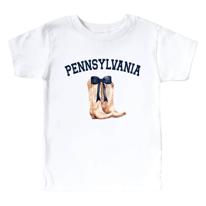 The Pennsylvania State University | Footballs & Bows Kids Graphic Tee