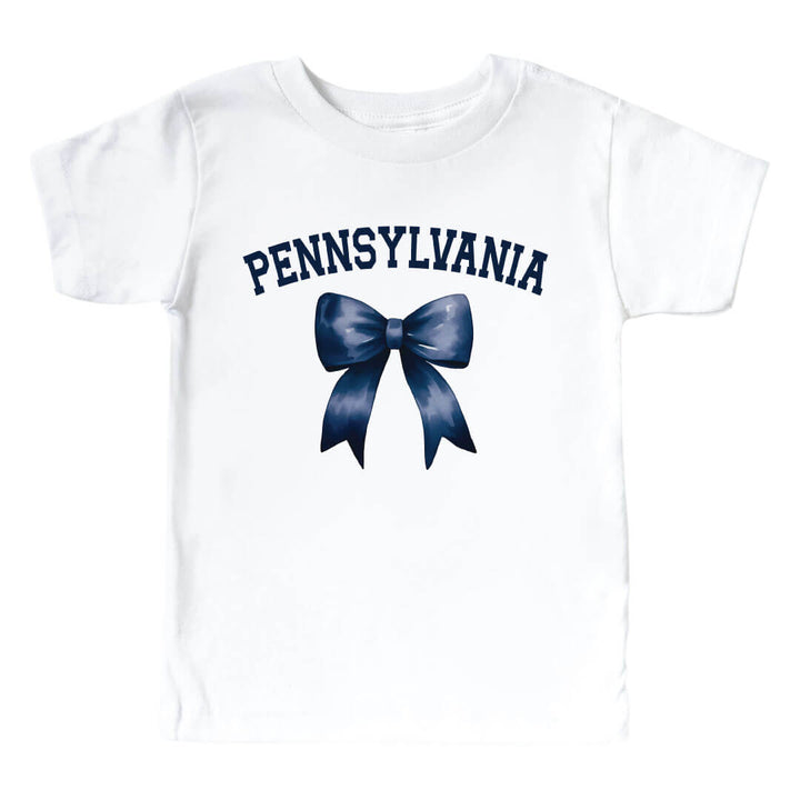 The Pennsylvania State University | Footballs & Bows Kids Graphic Tee