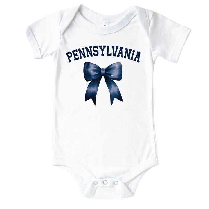 The Pennsylvania State University | Footballs & Bows Graphic Bodysuit