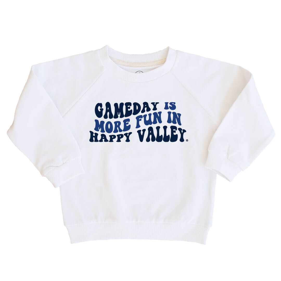 more fun in happy valley kids graphic sweatshirt 
