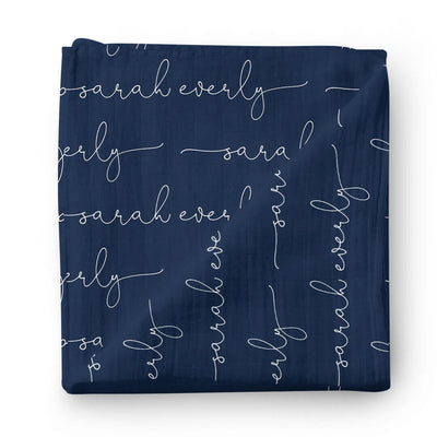 penn state personalized swaddle navy 