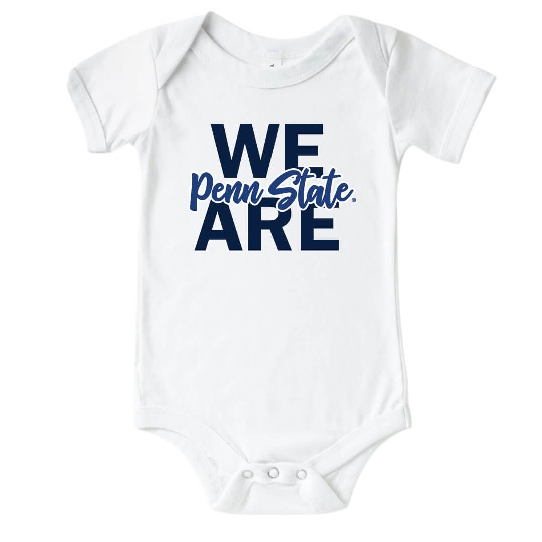 we are penn state graphic onesie 