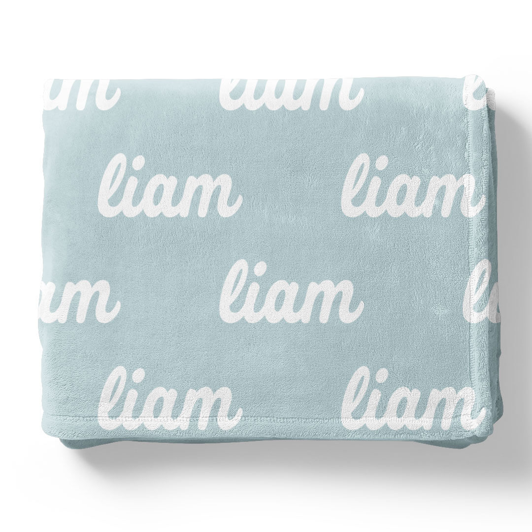 Seafoam Personalized Color Blanket