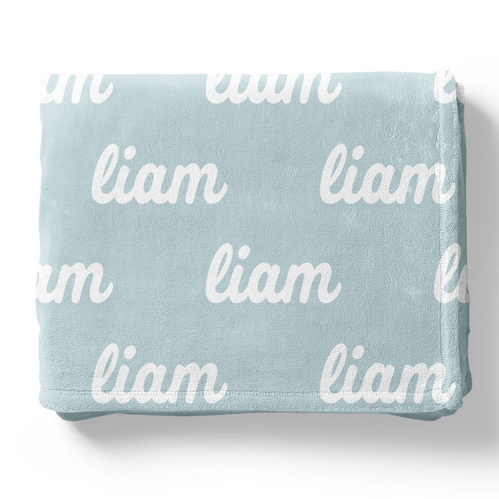 Seafoam Personalized Color Blanket