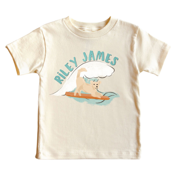 Paddle Pups Personalized Kids Graphic Tee | Natural