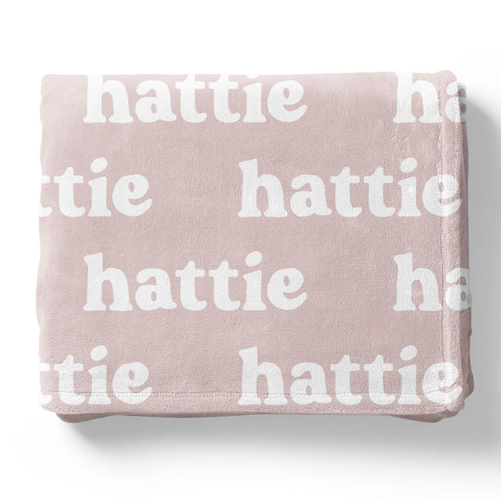 Pretty in Pink Personalized Color Blanket