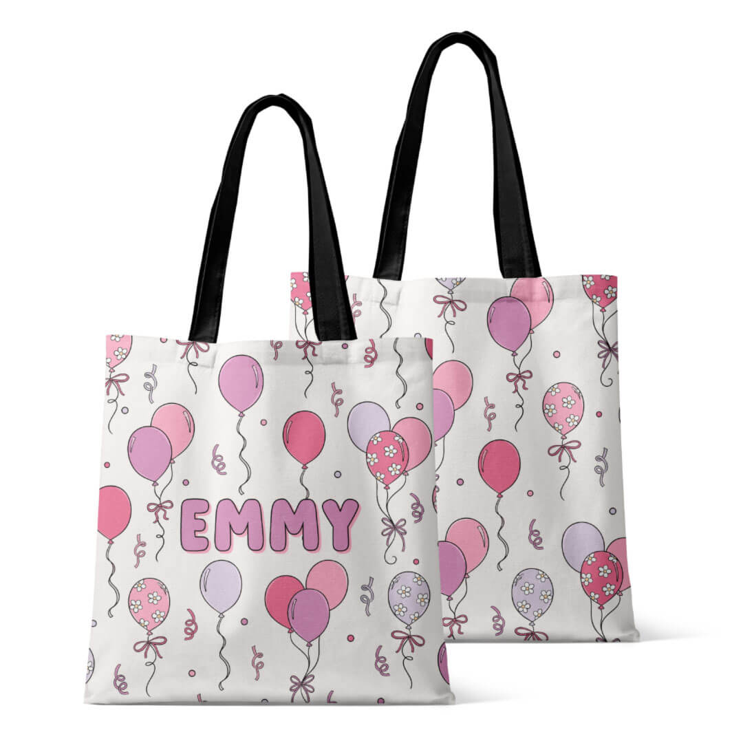 Personalized Tote Bags | Party Time Pink