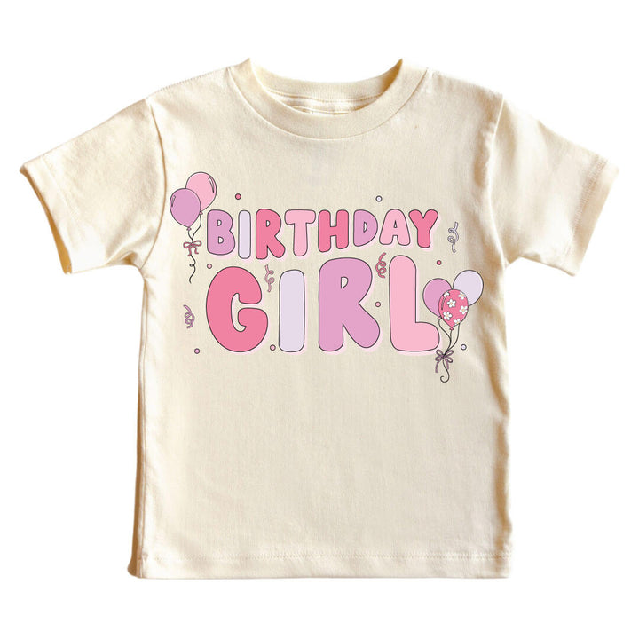 birthday girl graphic tee for kids 