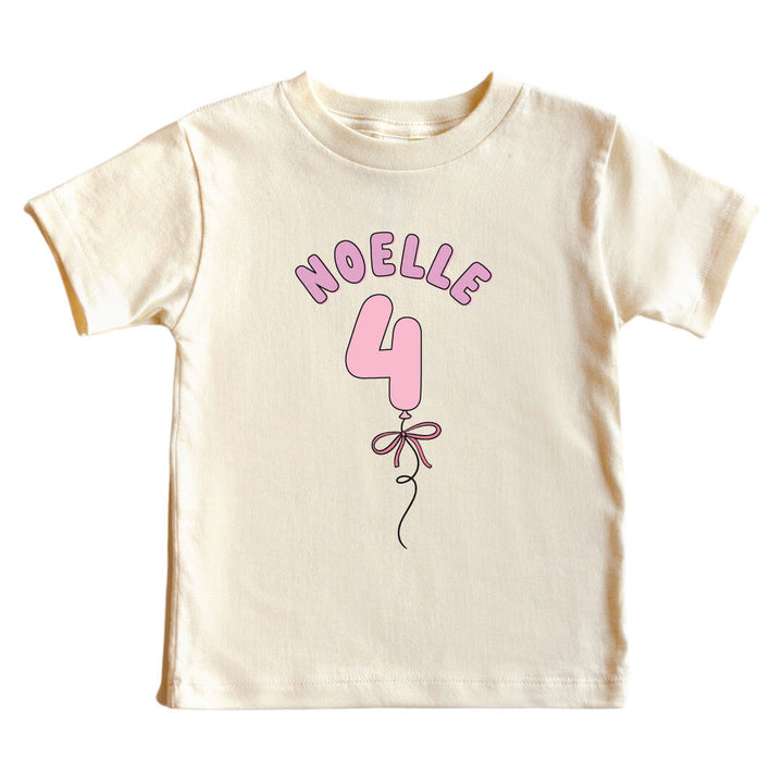 4th birthday personalized graphic tee for girls 