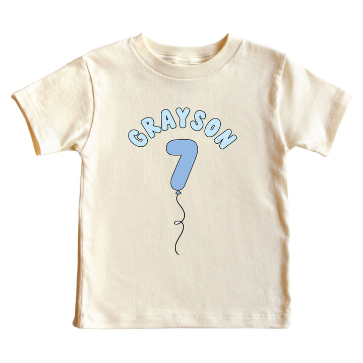 7th birthday personalized tee for boys