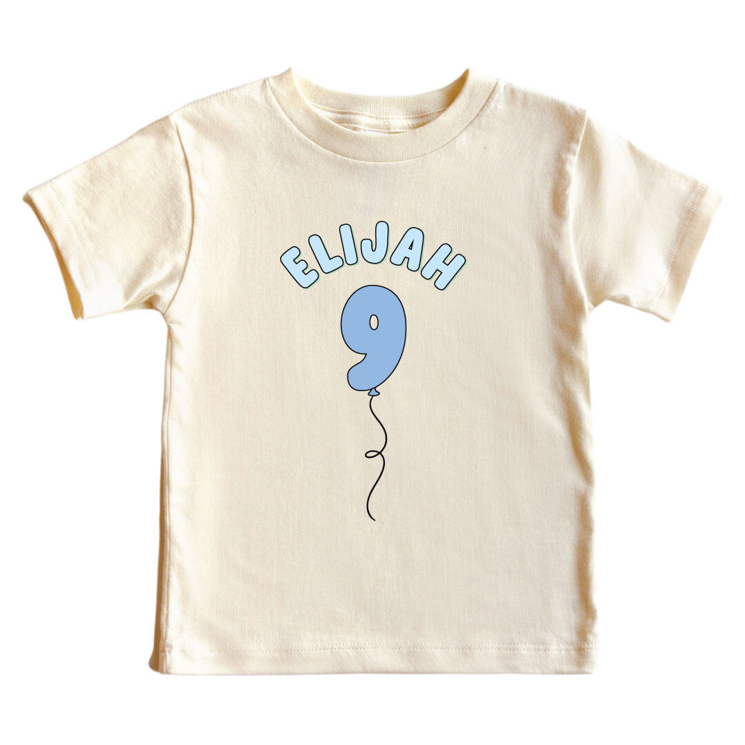 9th birthday personalized tee for boys 