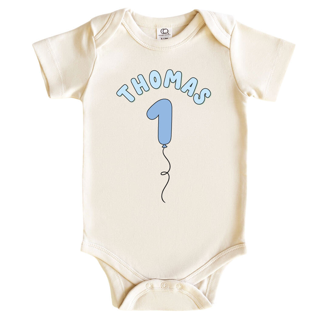 1st birthday personalized bodysuit for boys
