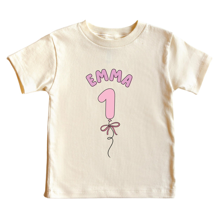 1st birthday personalized graphic tee for girls 