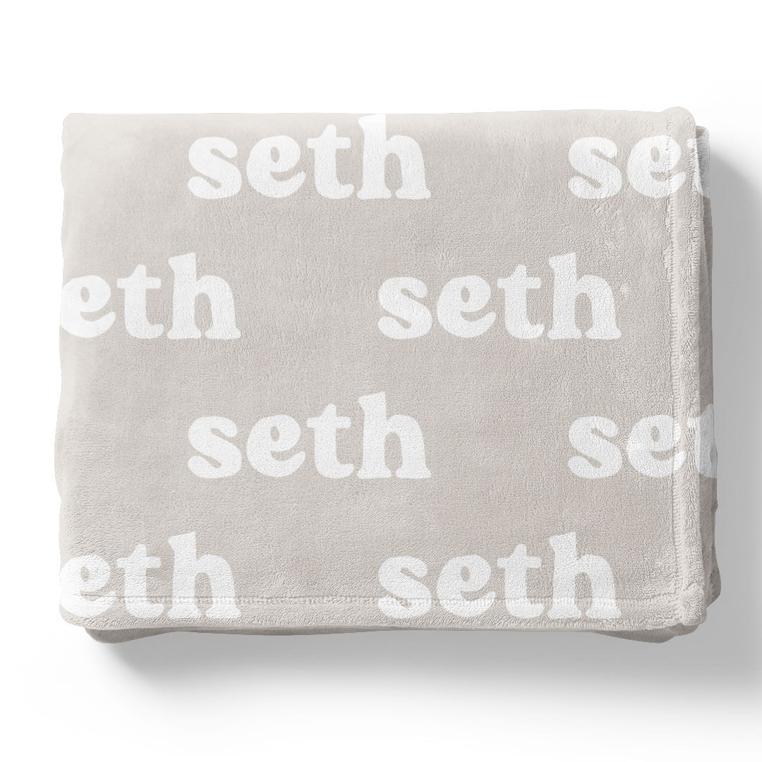 Pastel Neutrals Personalized Color Blanket
