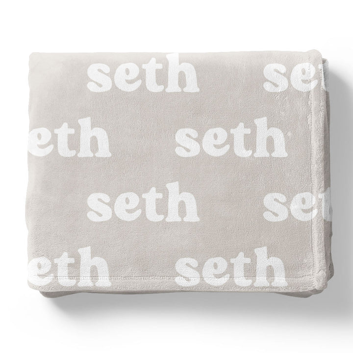Pastel Neutrals Personalized Color Blanket