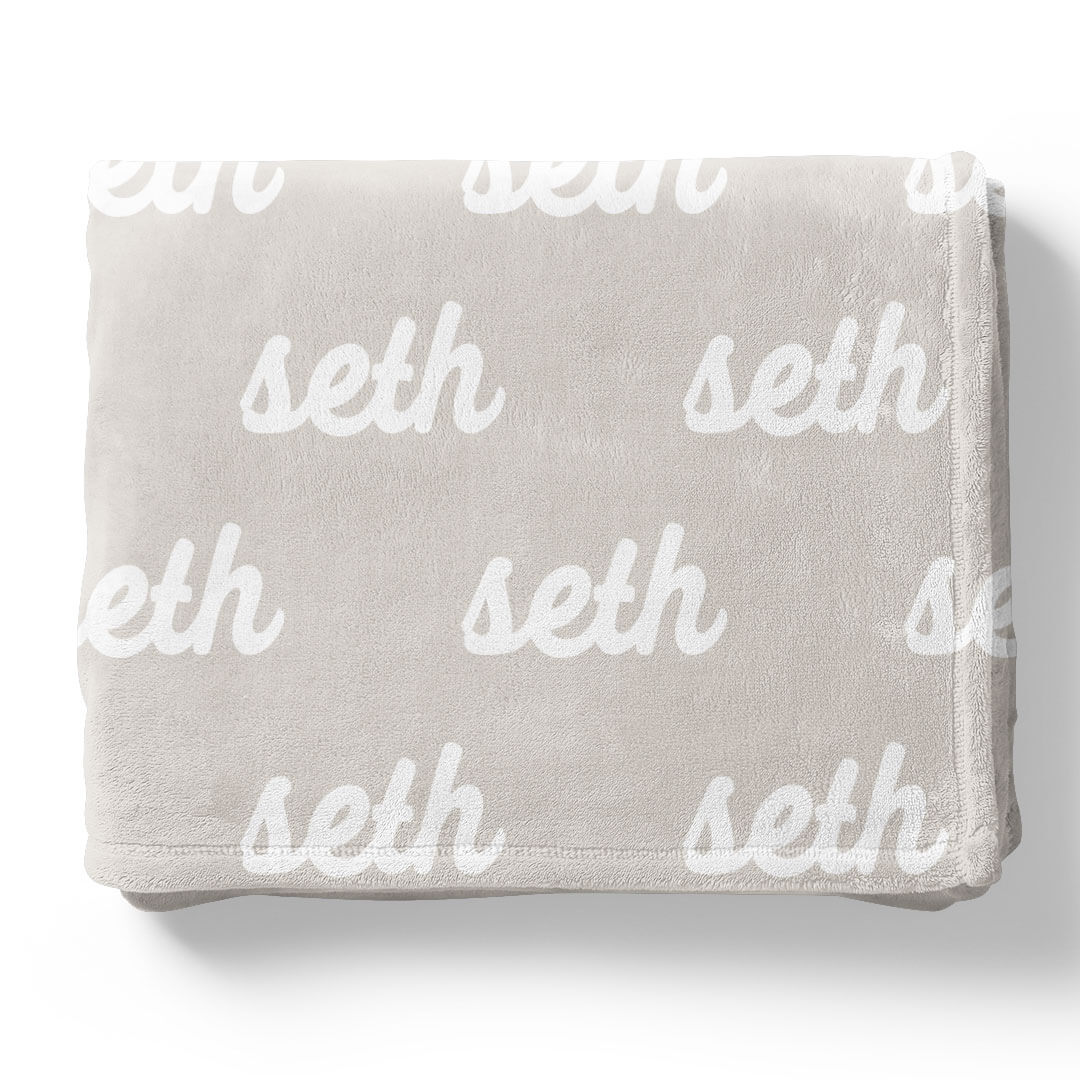 Pastel Neutrals Personalized Color Blanket