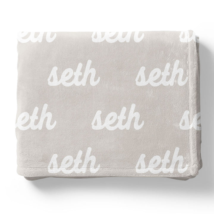 Pastel Neutrals Personalized Color Blanket