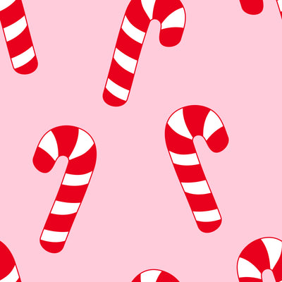 Personalized Christmas Pet Placemat | Peppermint Stroll Pink