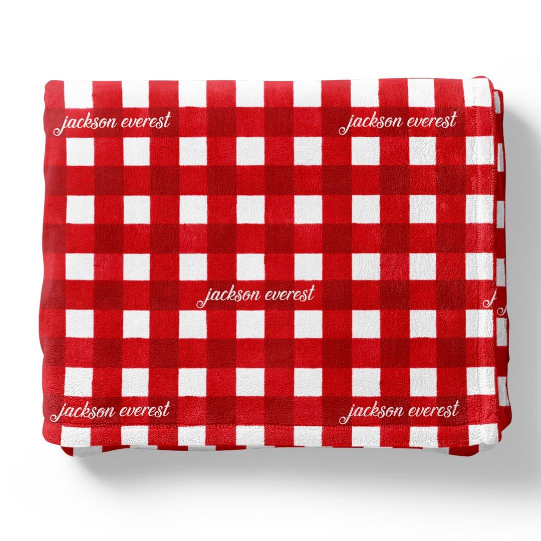 checking it twice personalized christmas blanket for kids 