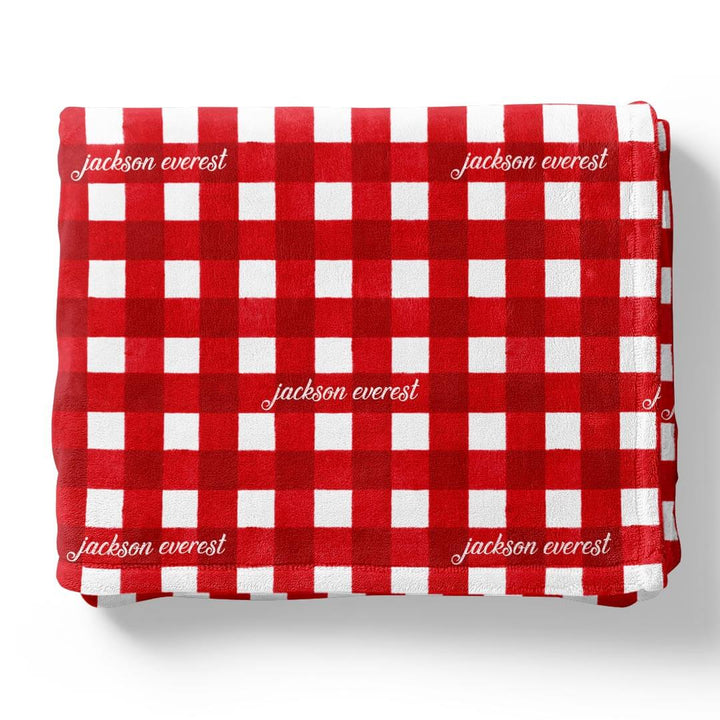 checking it twice personalized christmas blanket for kids 