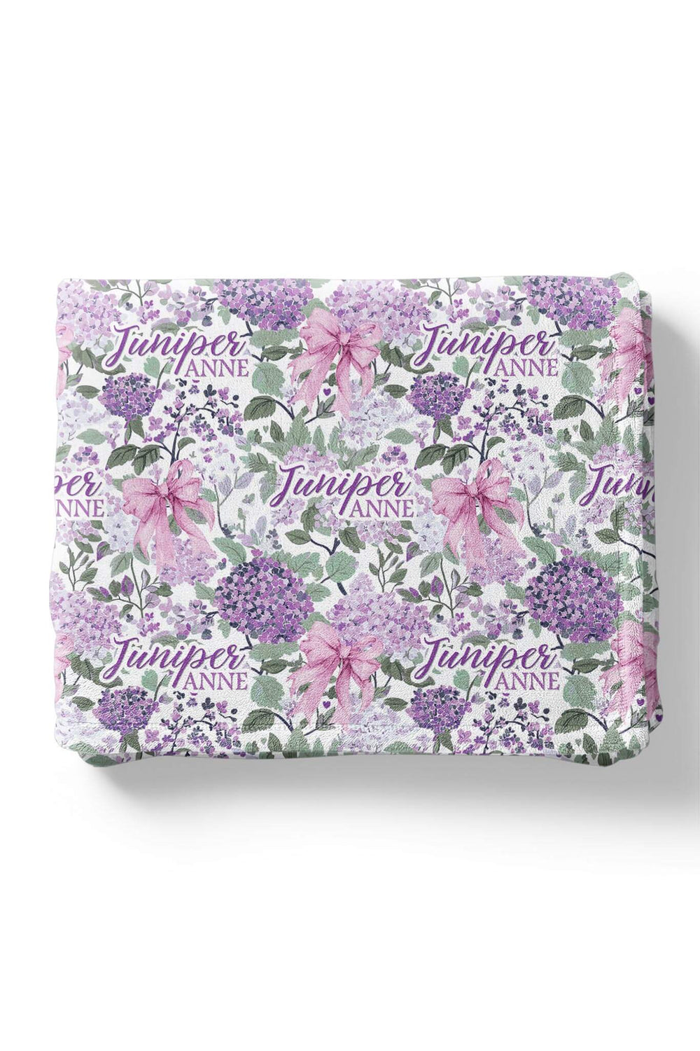 lavender lullaby personalized kids blanket 