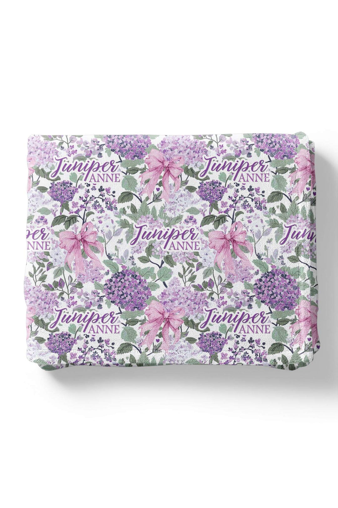 lavender lullaby personalized kids blanket 