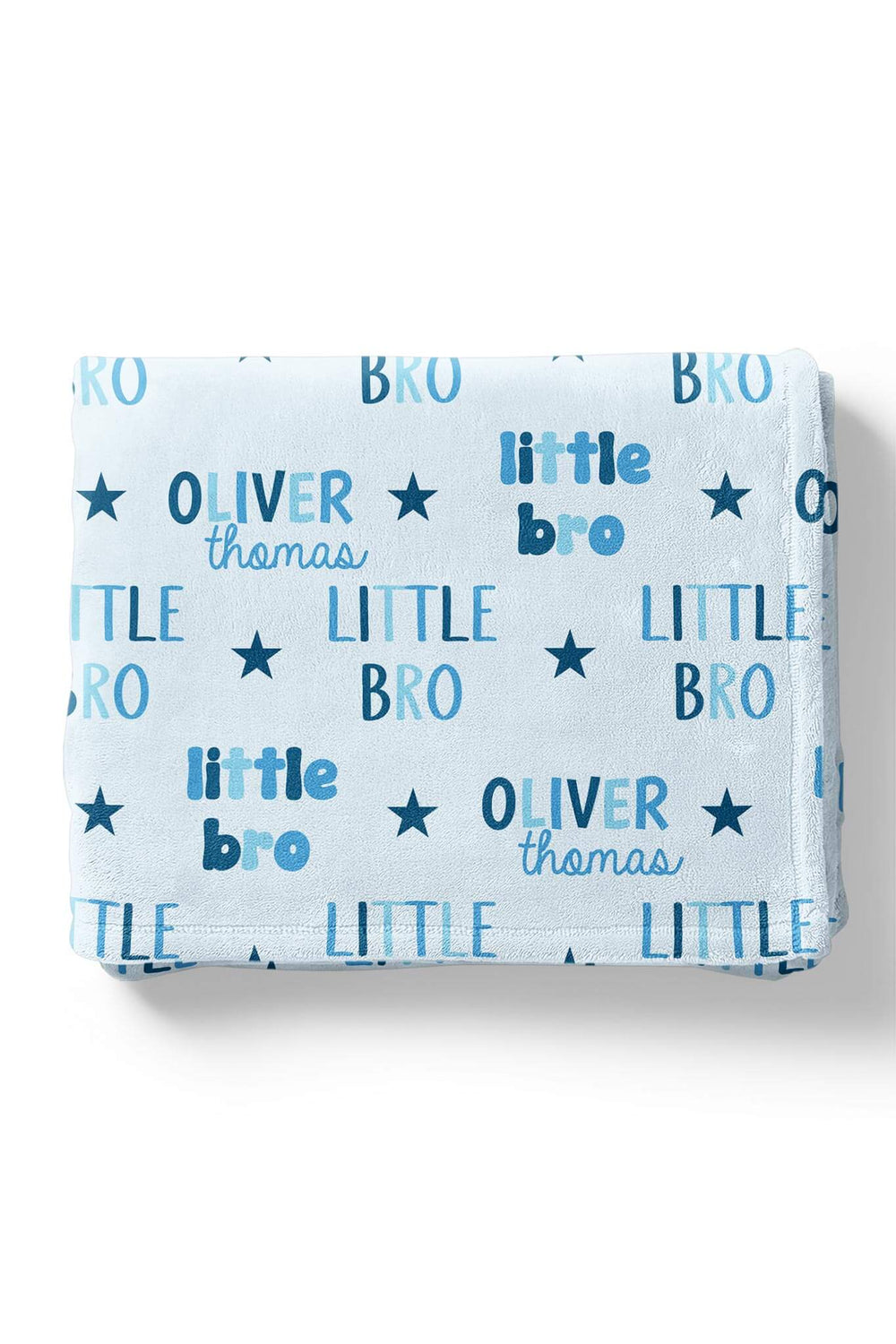 Little Bro Personalized Kids Minky Blanket 