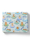 Personalized Kids Blanket | Poolside Pups Blue
