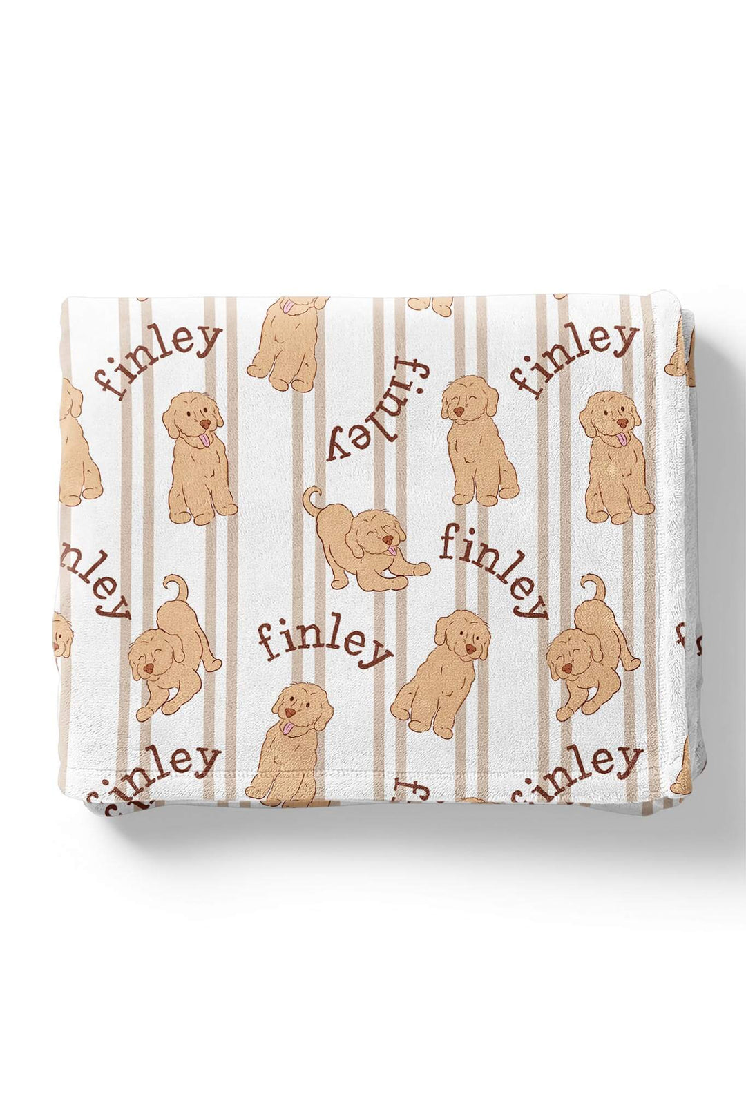 caden lane ruff life personalized kids blanket – golden retriever and lab design