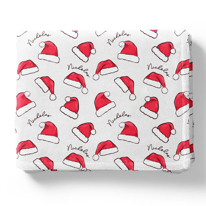 santa baby personalized kids blanket 