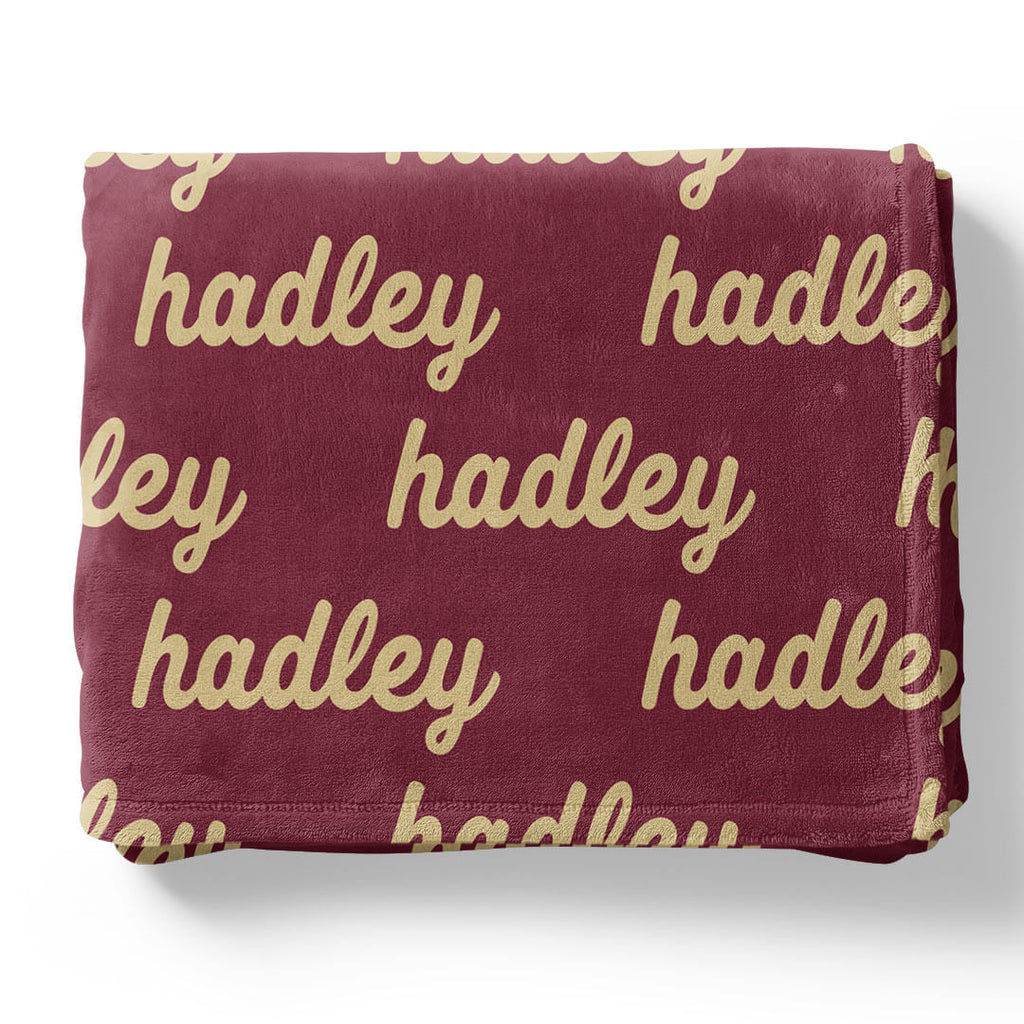 Personalized Color Blanket, Scarlet